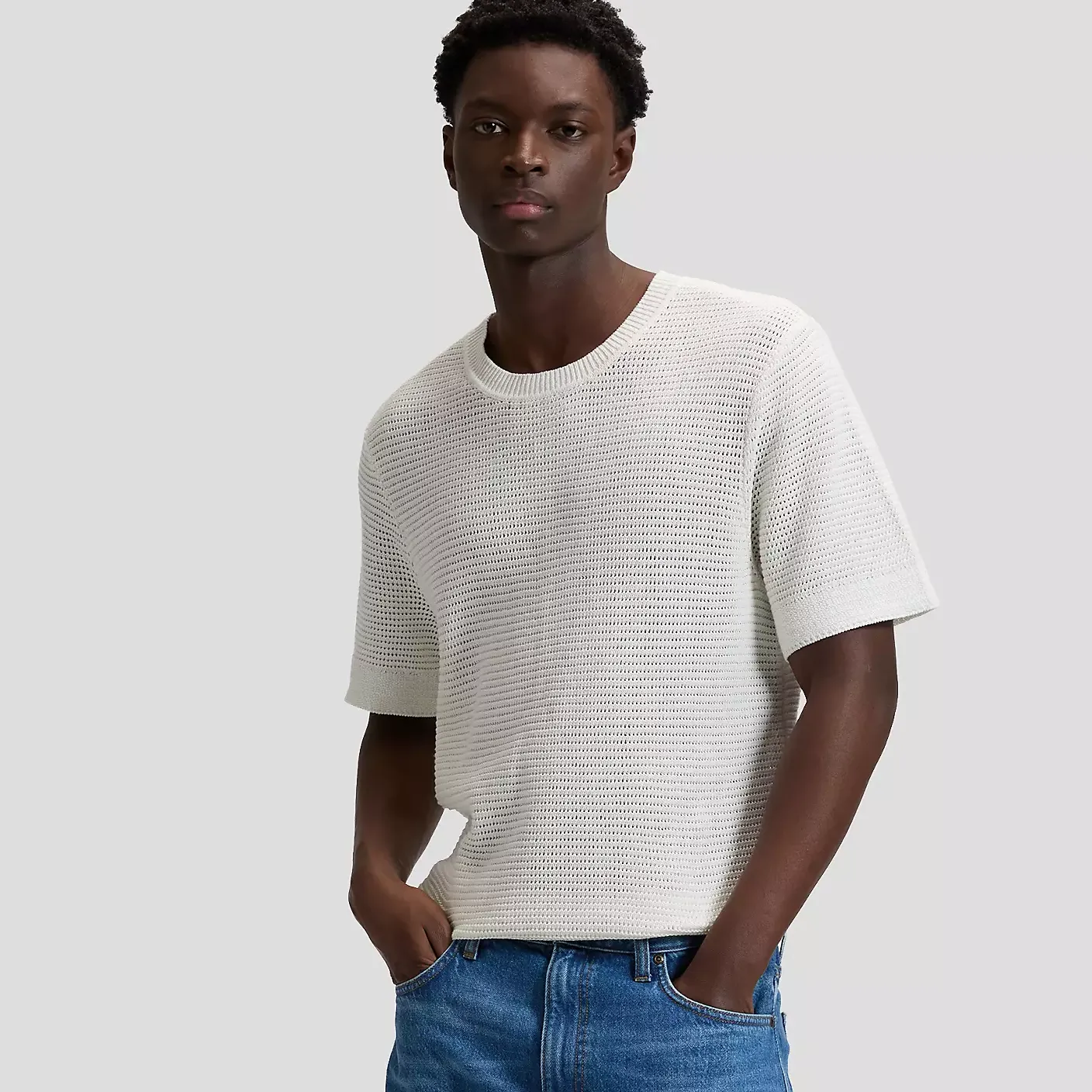 Camiseta Lee Crochet Tee Natural