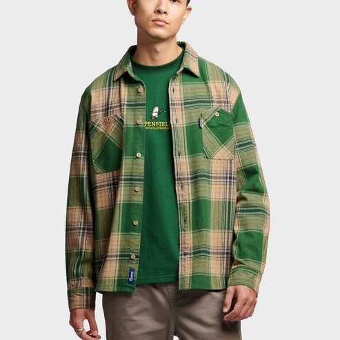 Camisa Penfield Brushed Check LS Overshirt Eden