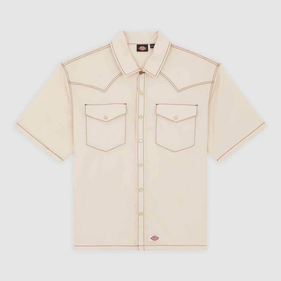 Camisa Dickies River Ranch Work Shirt WhiteCap Gray