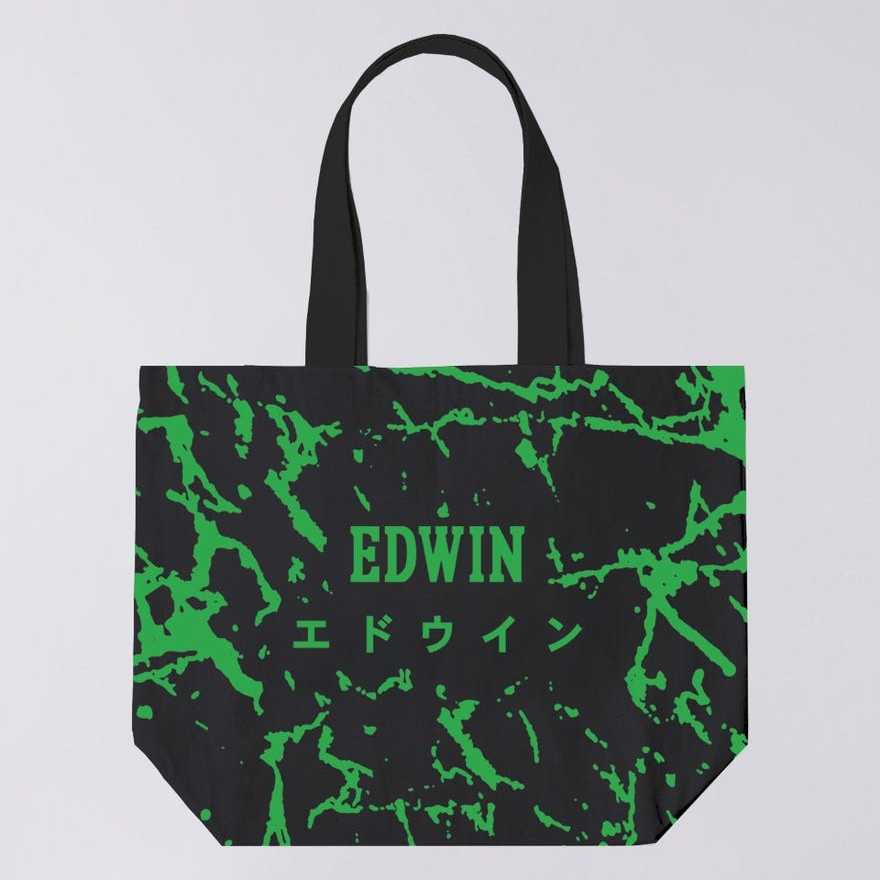 Tote Bag EDWIN Shopper Black Nocturnal Wandering