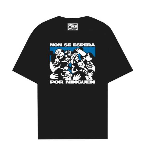 Camiseta NWHR x Pruden Ninguén Negra