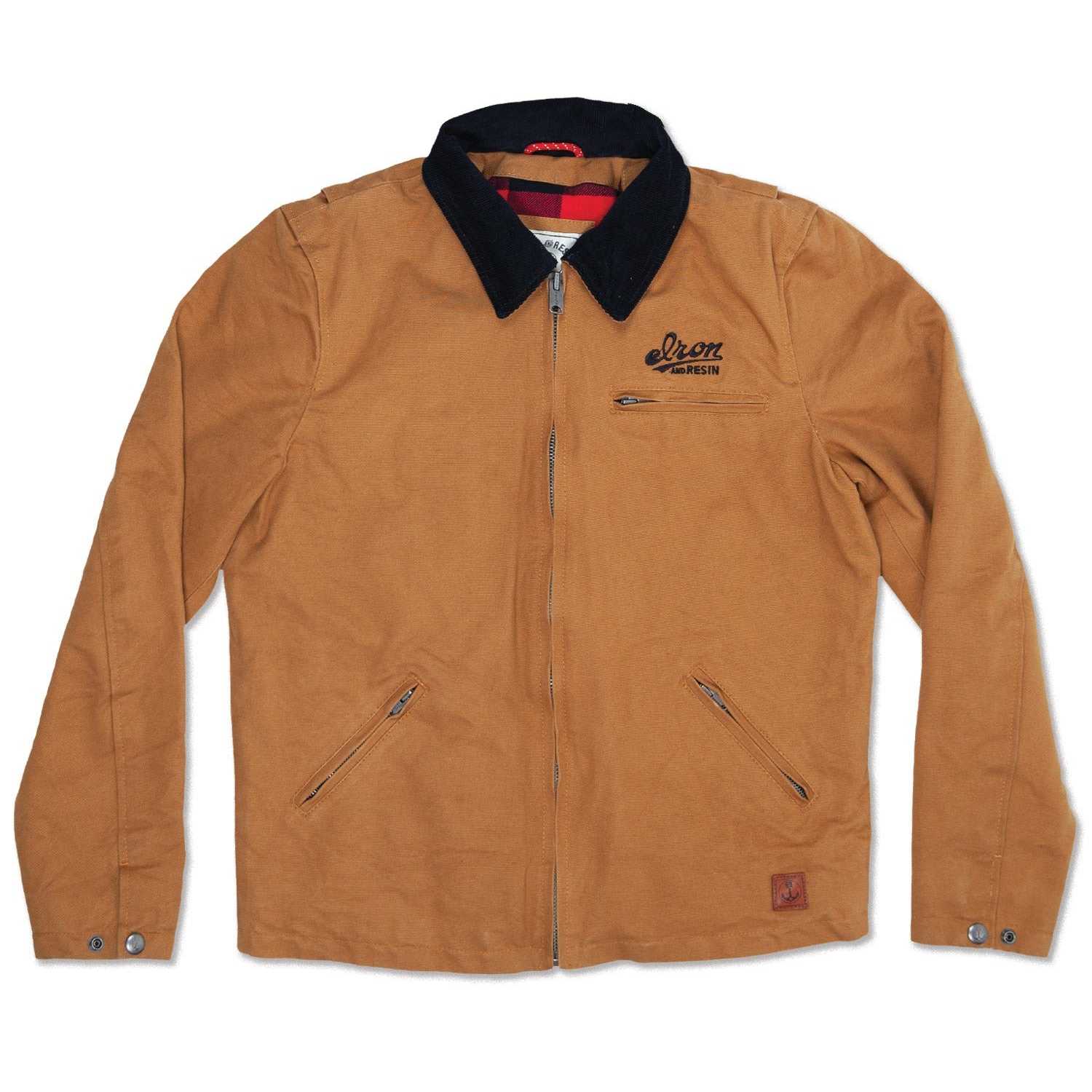 Cazadora Iron&Resin Service Jacket Turpin Canvas Core Cognac