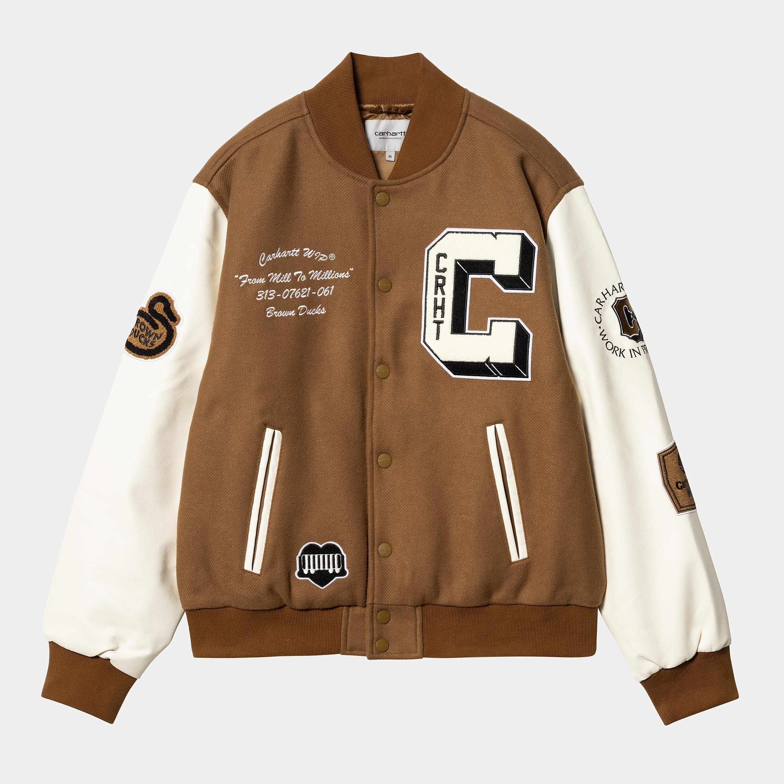 Cazadora Carhartt Wip Brown Ducks Bomber Hamilton Brown/Dux