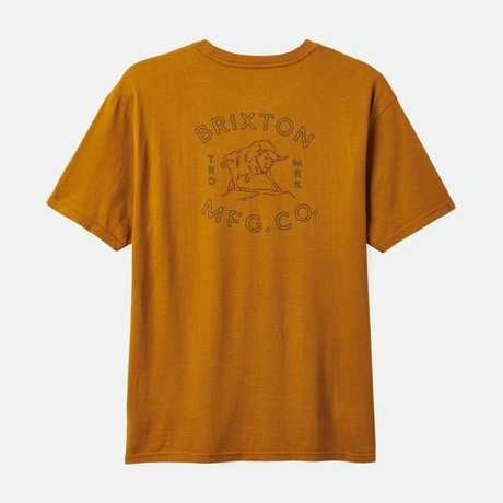 Camiseta Brixton Bryden Relaxed Golden Brown Classic Wash