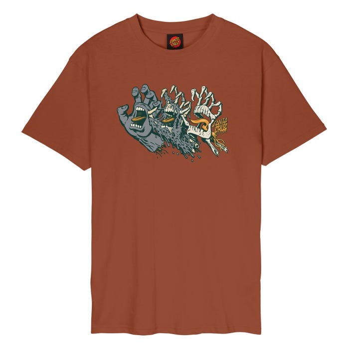 Camiseta Santa Cruz Evolved Hand Front Baked Clay