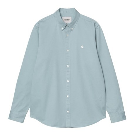 Camisa Carhartt Wip L/S Madison Shirt Tourmaline / White