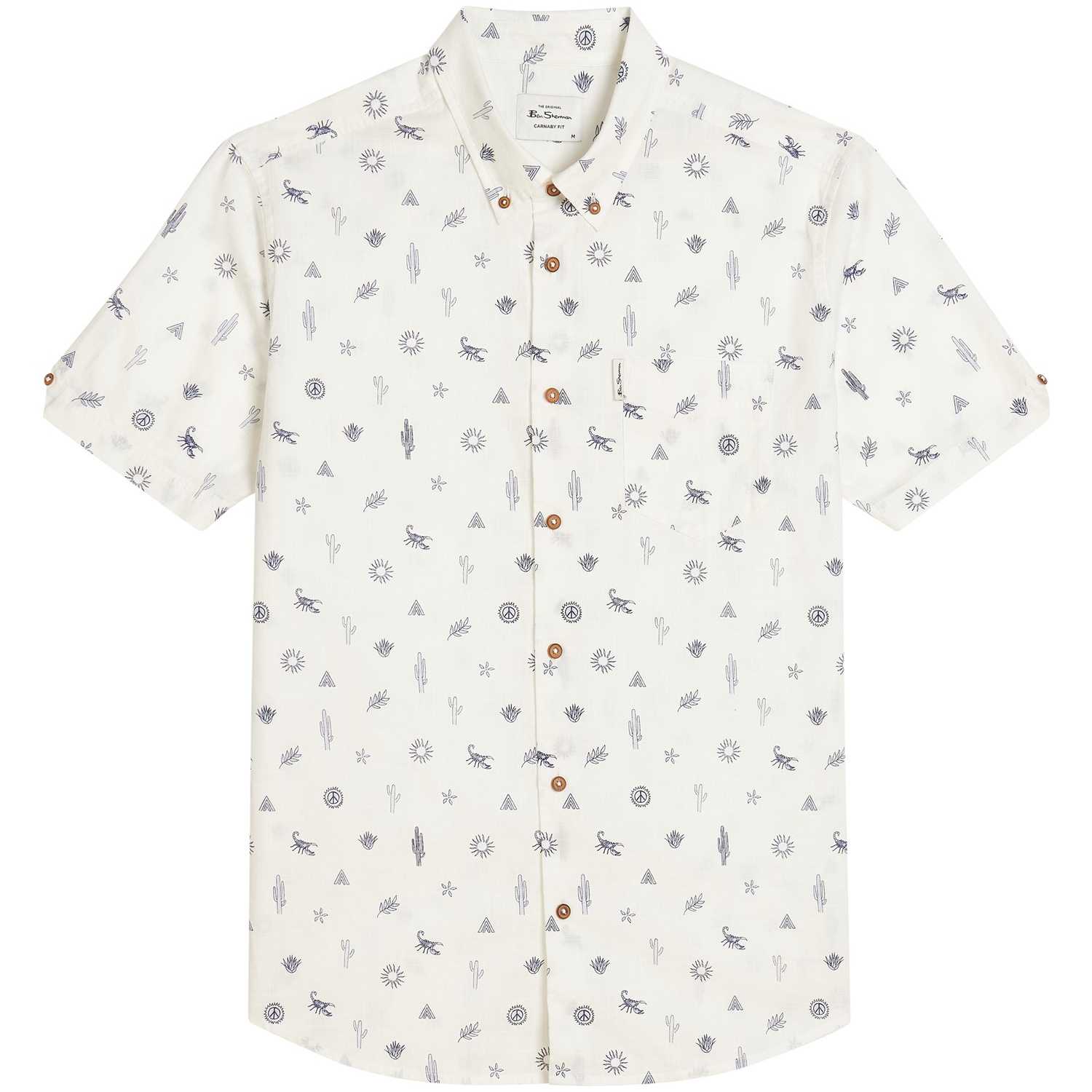 Camisa Ben Sherman Festival Print Snow White