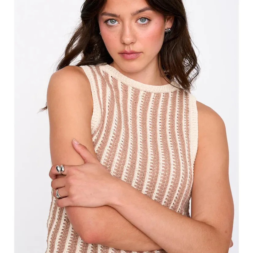 Top 24Colours De Punto Rayas En Beige