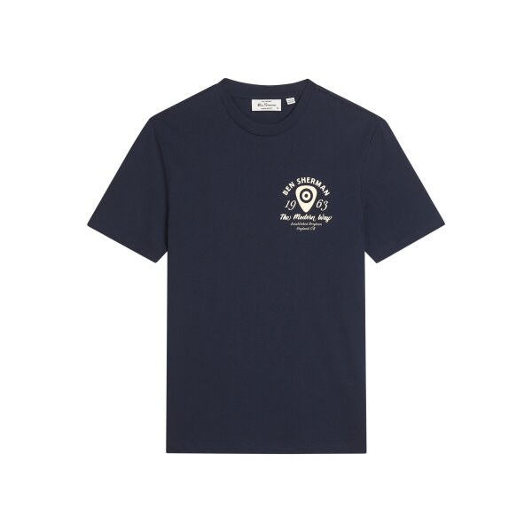 Camiseta Ben Sherman Acoustic Tee Dark navy