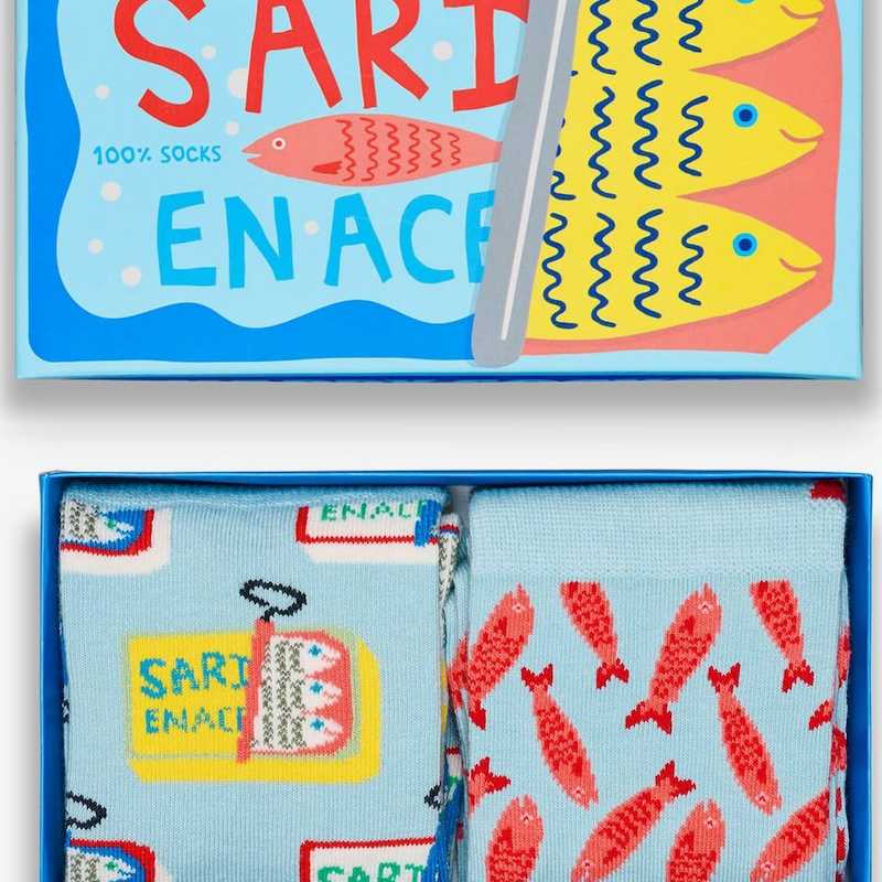 Calcetines Happy Socks 2-Pack Sardines Socks Gift Set