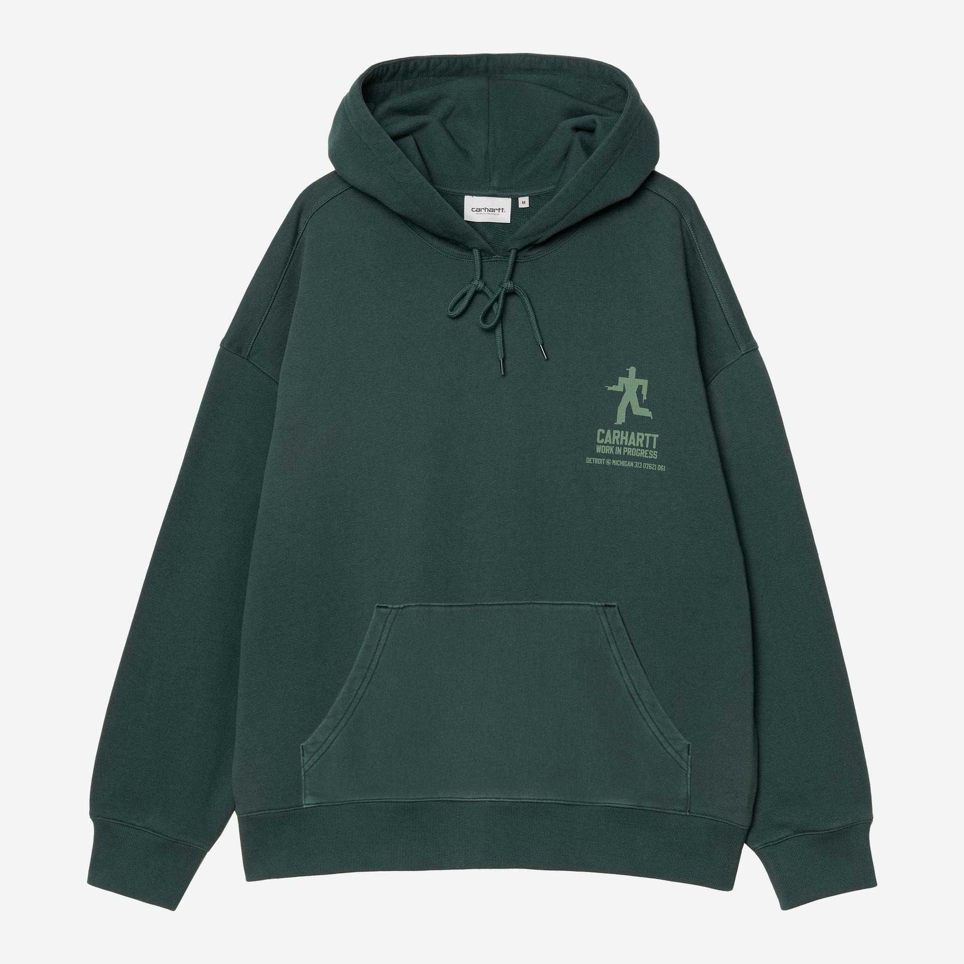 Sudadera Carhartt Wip Distance Sweat Dark Fir Stone Dyed