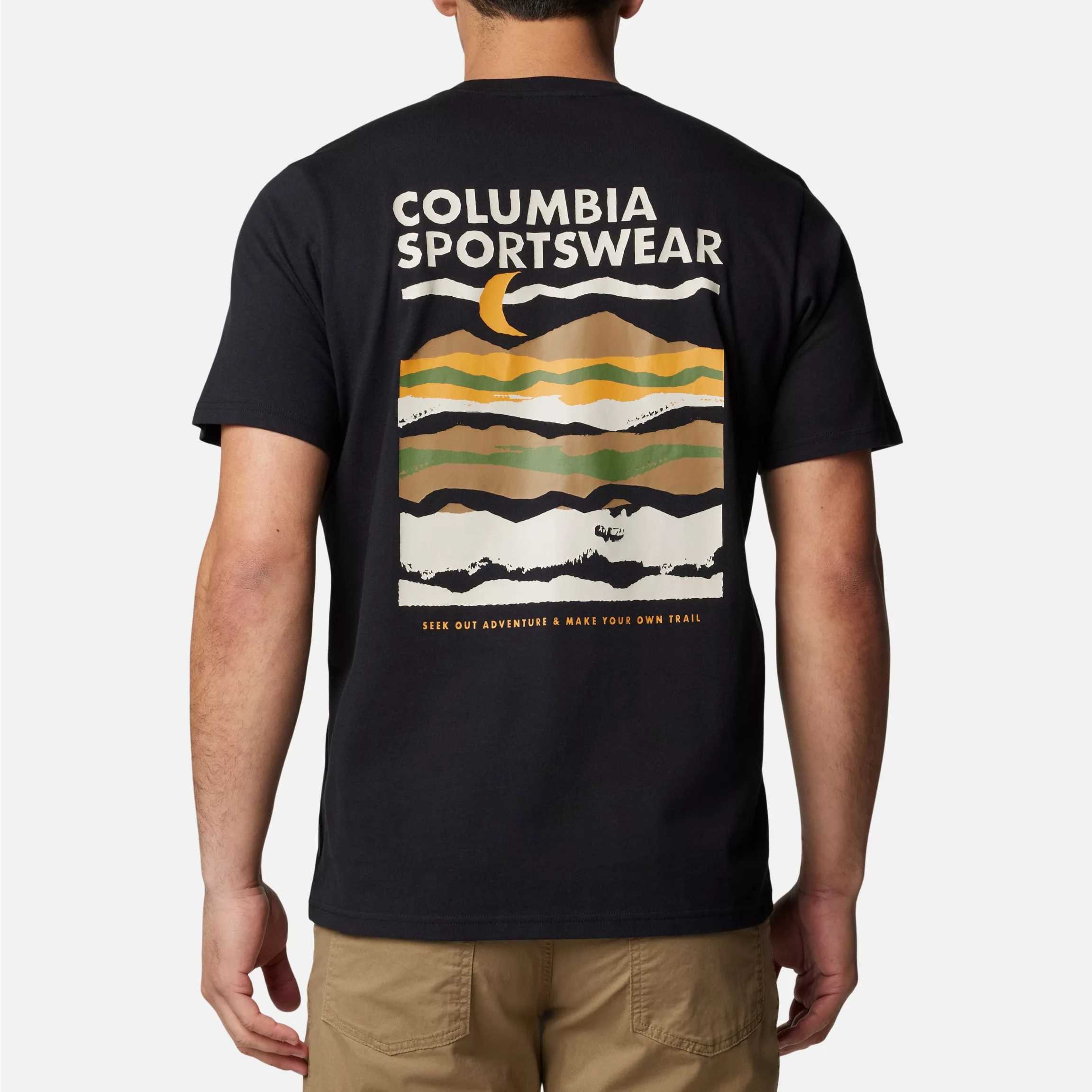 Camiseta Columbia Explorers Canyon™ Back SS Black, Torn Moonscape