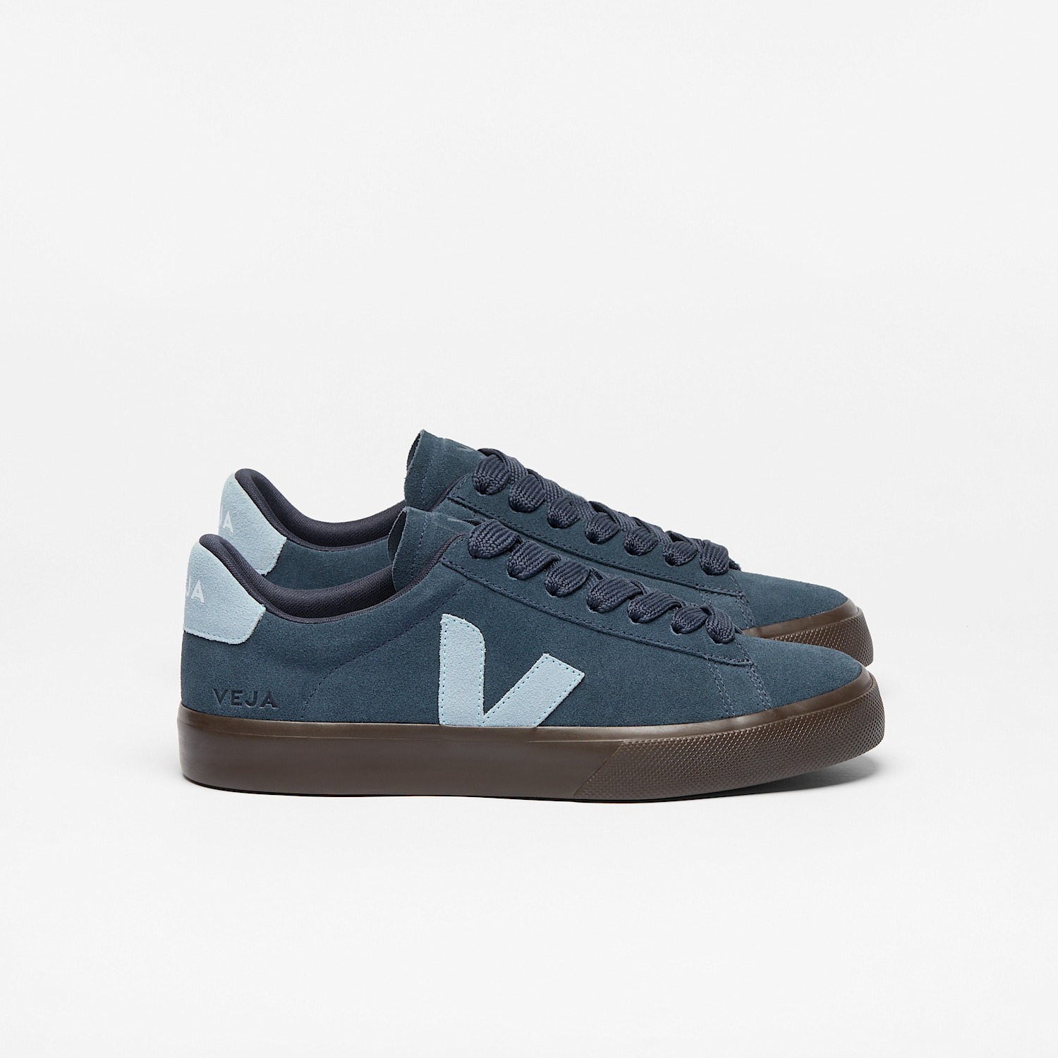 Zapatilla Veja Campo Bold Suede Nautico Steel Eagle