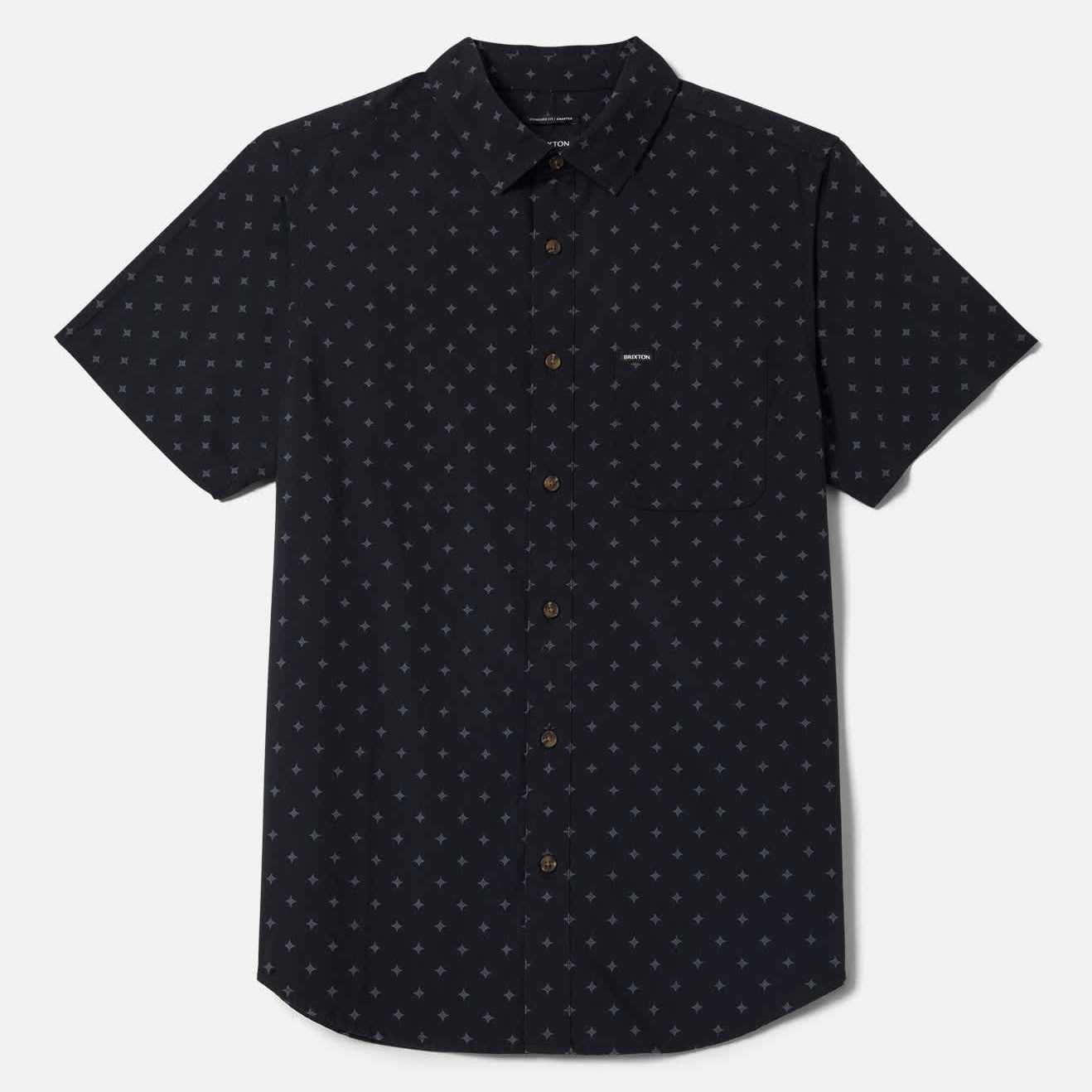 Camisa Brixton Charter Print SS FutureGrey Diamond