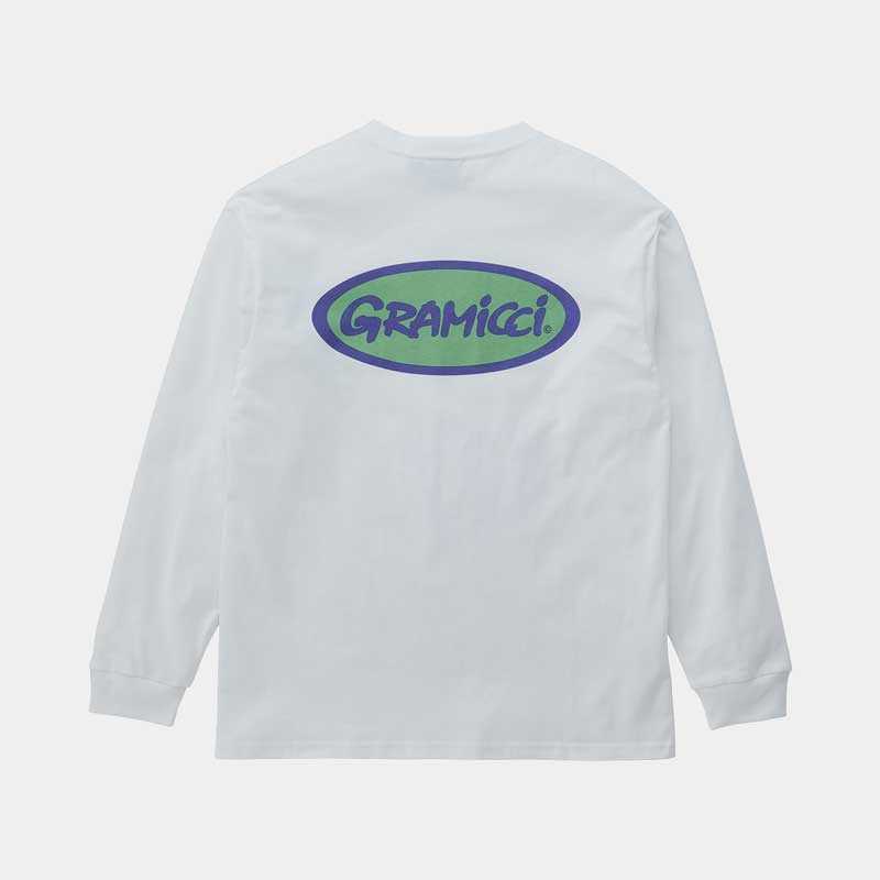 Camiseta Gramicci Oval L/S Tee White