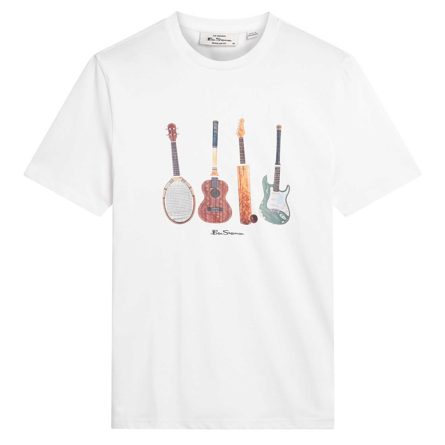 Camiseta Ben Sherman JUMBLE GUITARS White