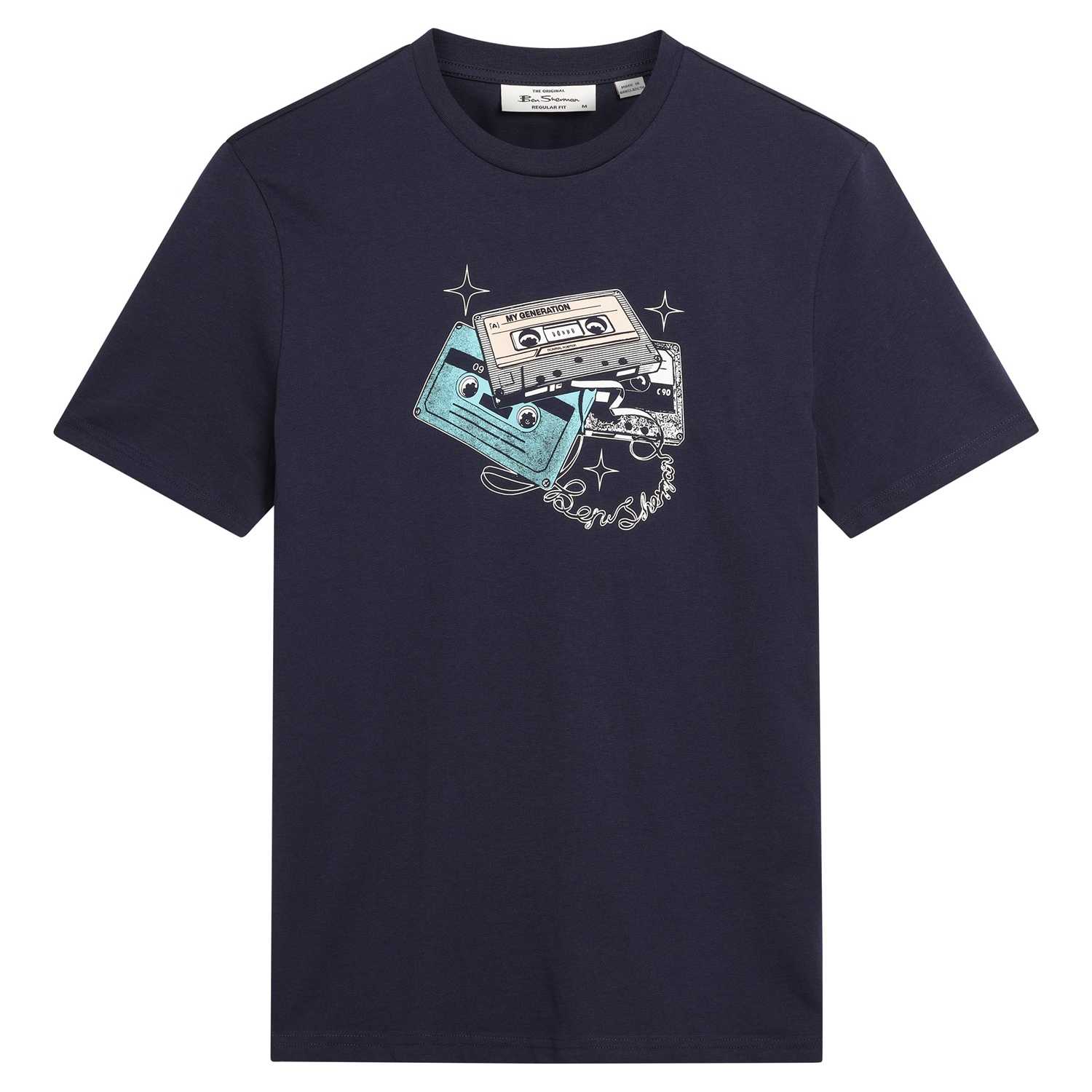 Camiseta Ben Sherman CASSETTE STACK Dark navy