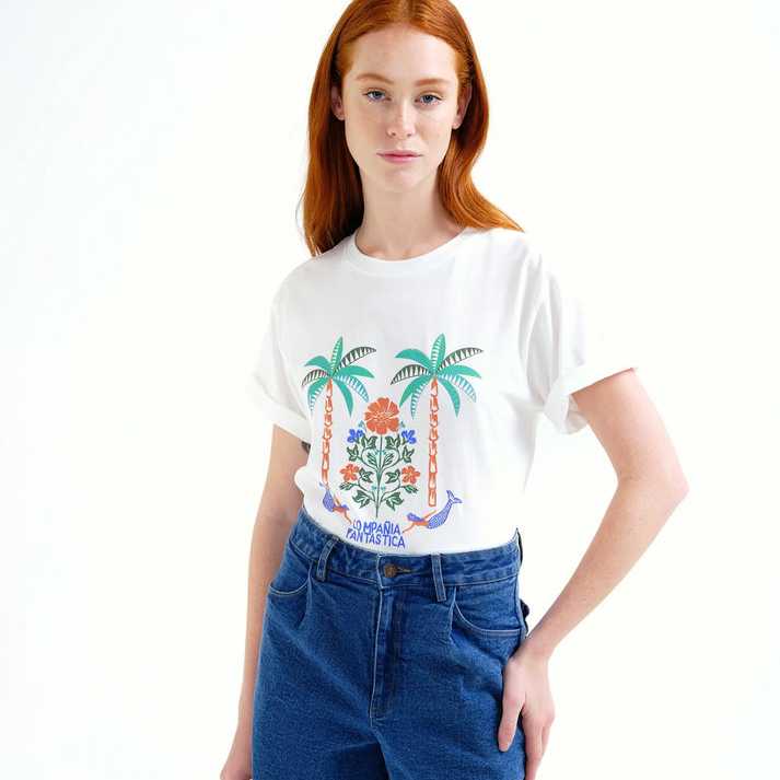 Camiseta Compañía Fantástica estampado Palm & Mermaid