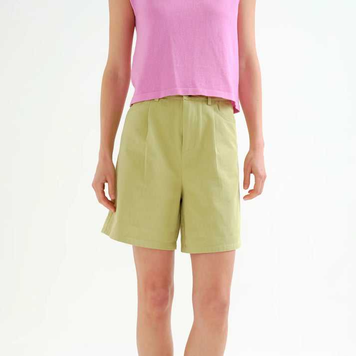 Bermuda Compañía Fantástica Shorts algodón verde