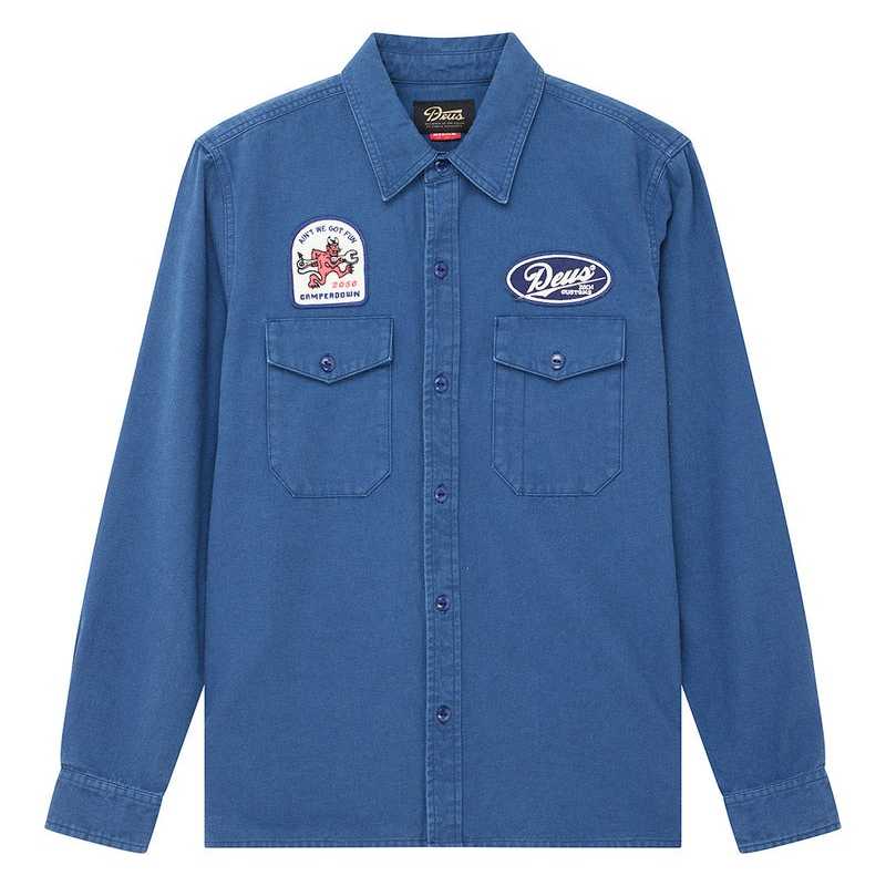 Sobrecamisa Deus Ex Machina Nomad Shirt Mechanic Blue