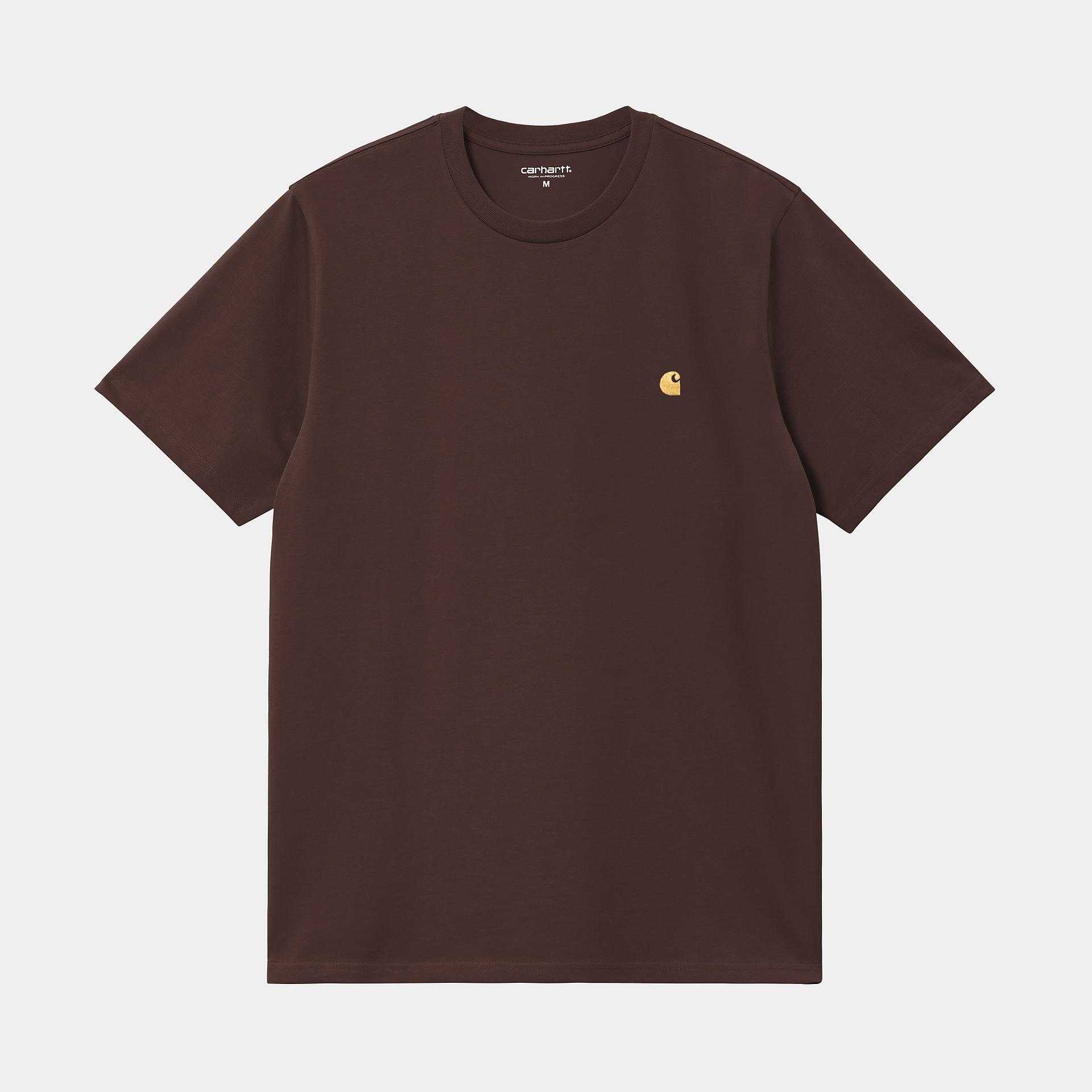 Camiseta Carhartt Wip S/S Chase T-Shirt Palisander / Gold