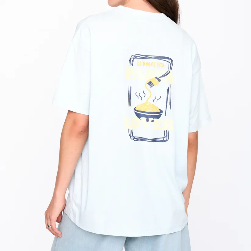 Camiseta 24Colours Pasta Lovers Blue