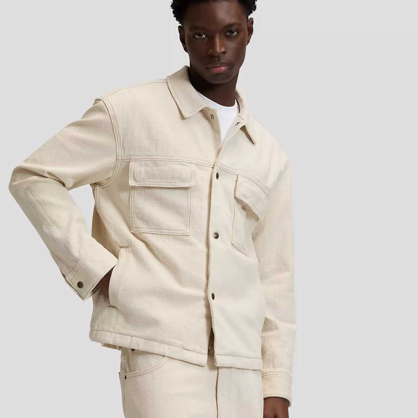 Cazadora Lee Jacquard Jacket Natural Greige