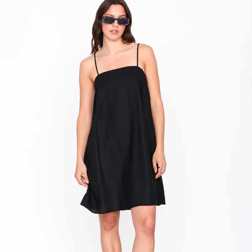 Vestido 24Colours Tira Fina Black