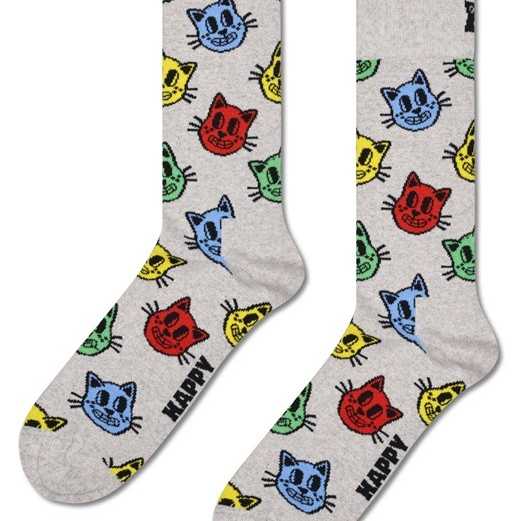 Calcetines Happy Socks Cat Sock Grey