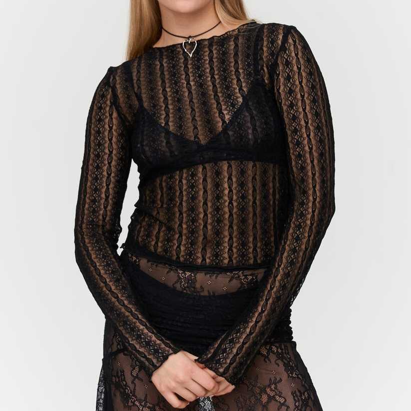 Top 24Colours Encaje Black