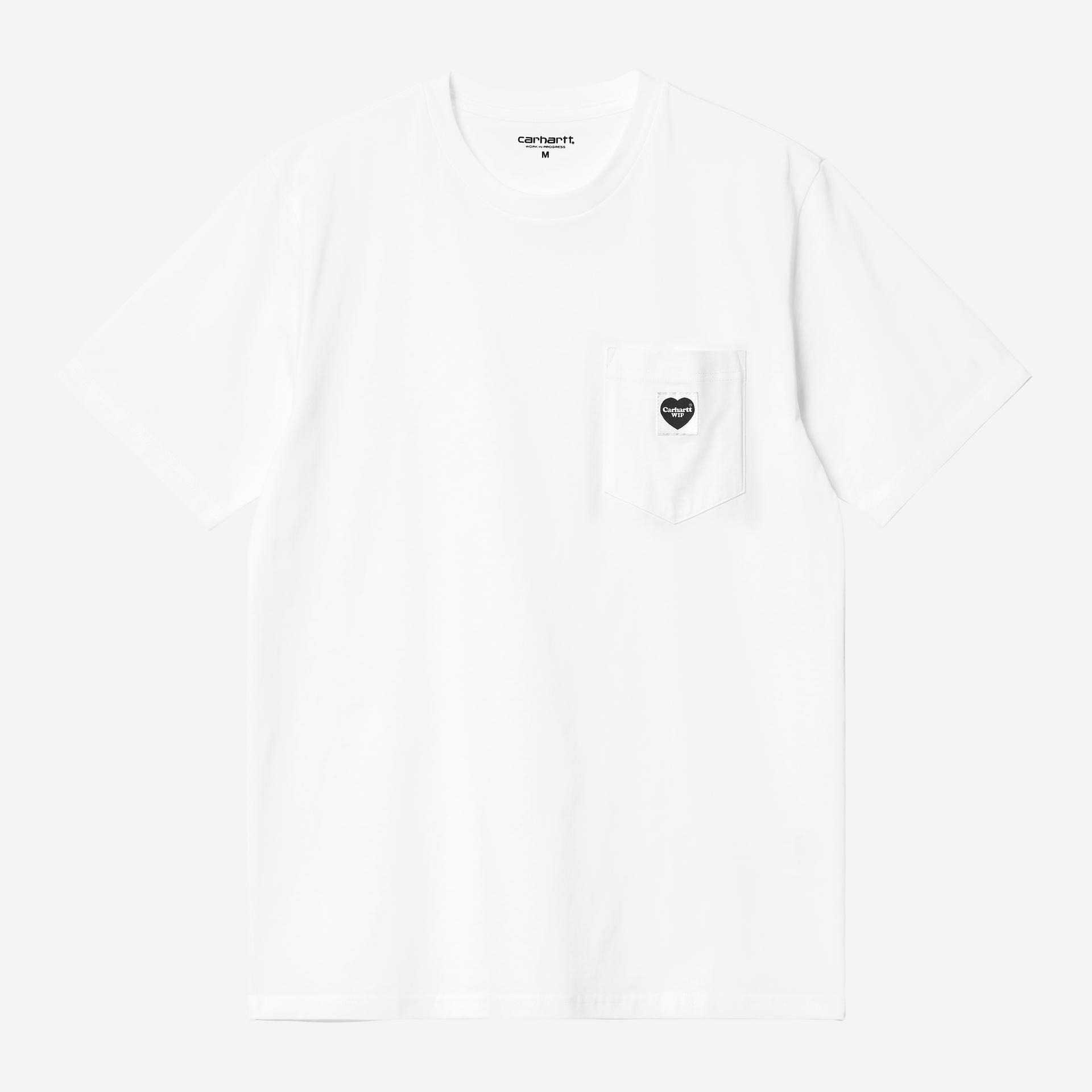 Camiseta Carhartt Wip S/S Pocket Heart White/Black
