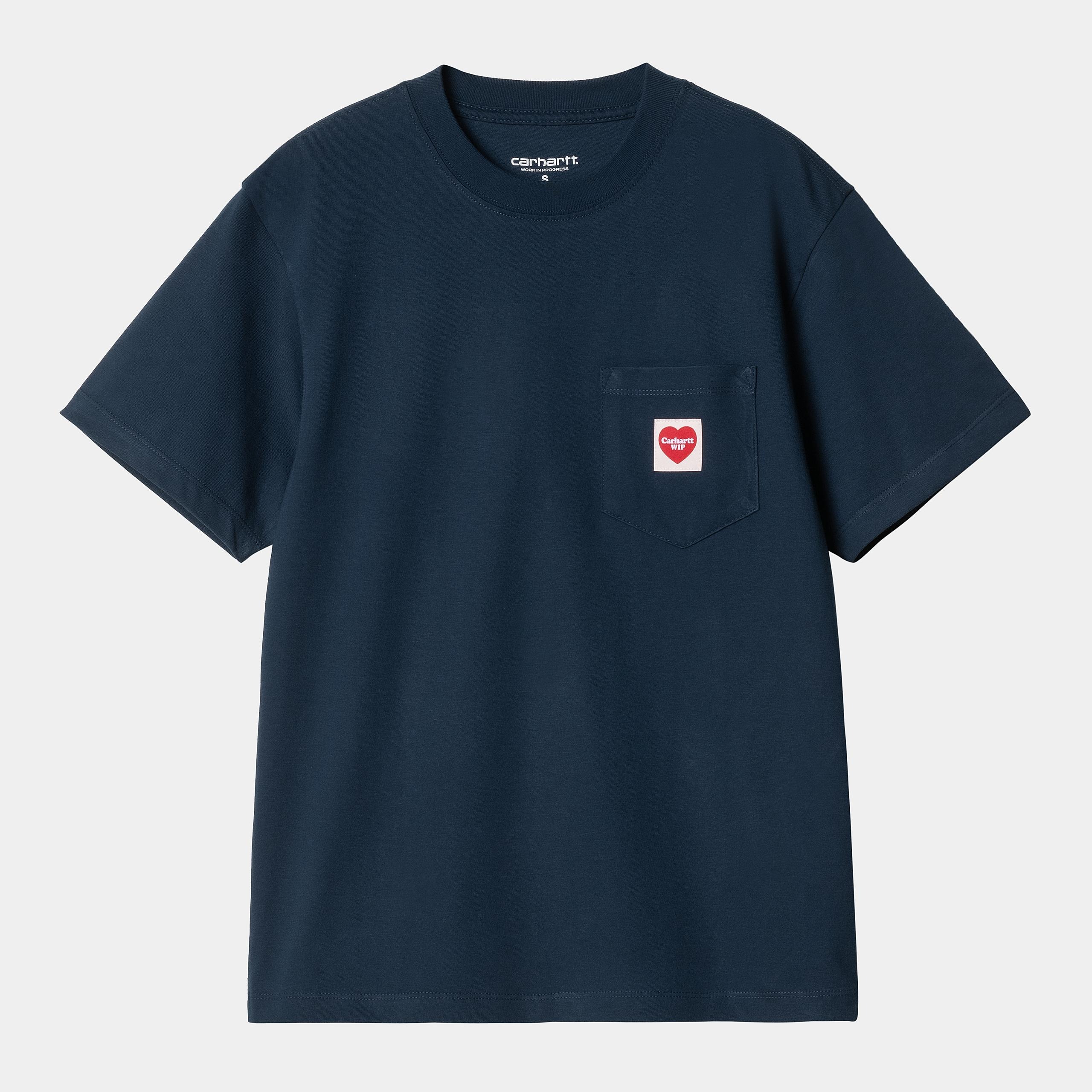 Camiseta Carhartt Wip W S/S Pocket Heart Ink Red