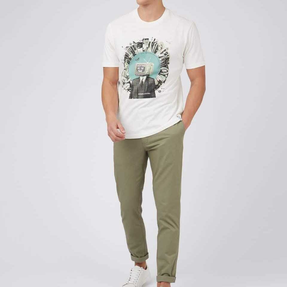 Camiseta Ben Sherman 2010s Ivory