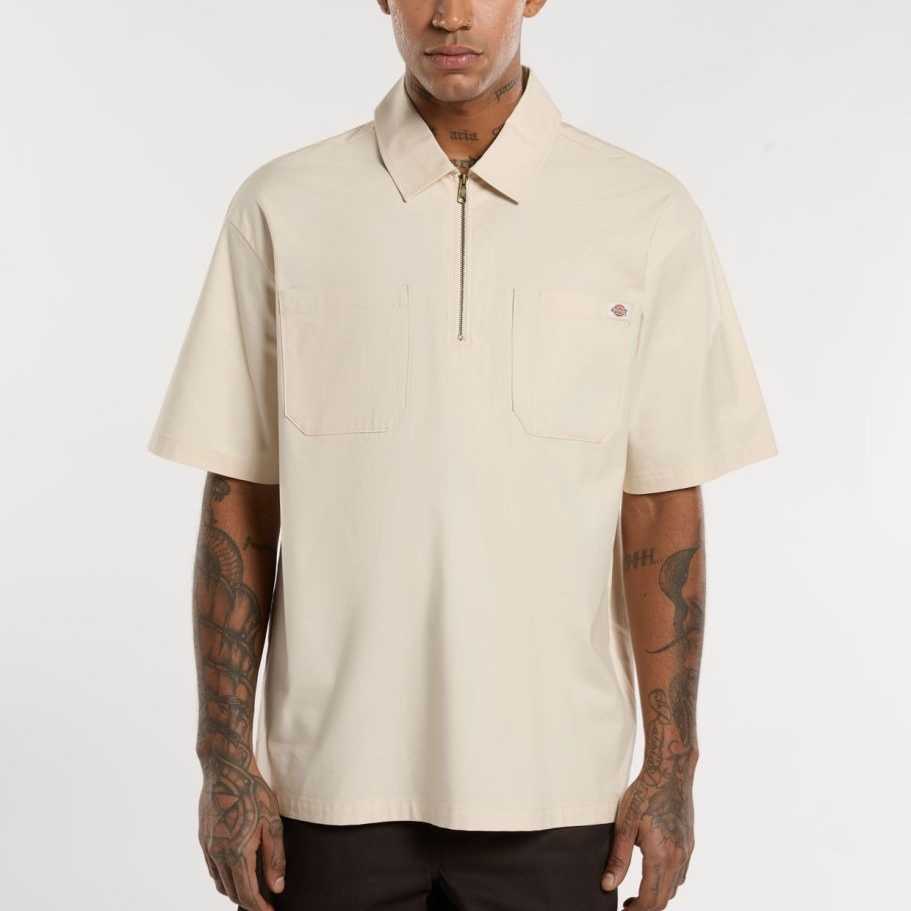 Camisa Dickies Ranch QZ Shirt WhiteCap Grey