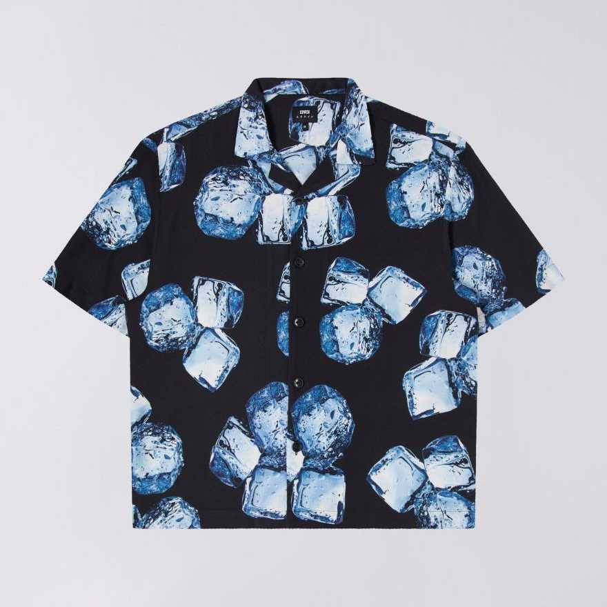 Camisa Edwin Ice Cube Blue Garment Washed