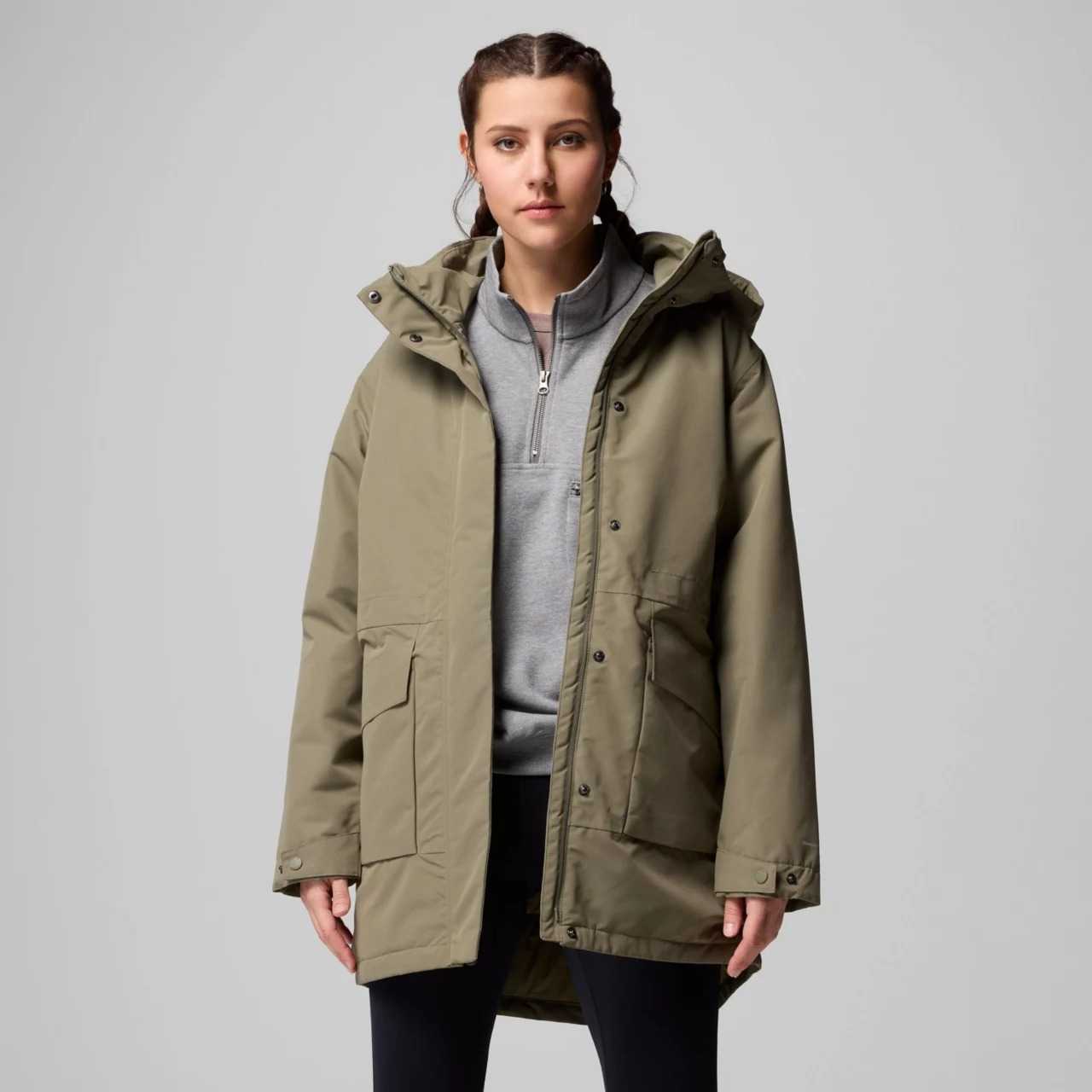 Parka Columbia Pulaski Stone Green