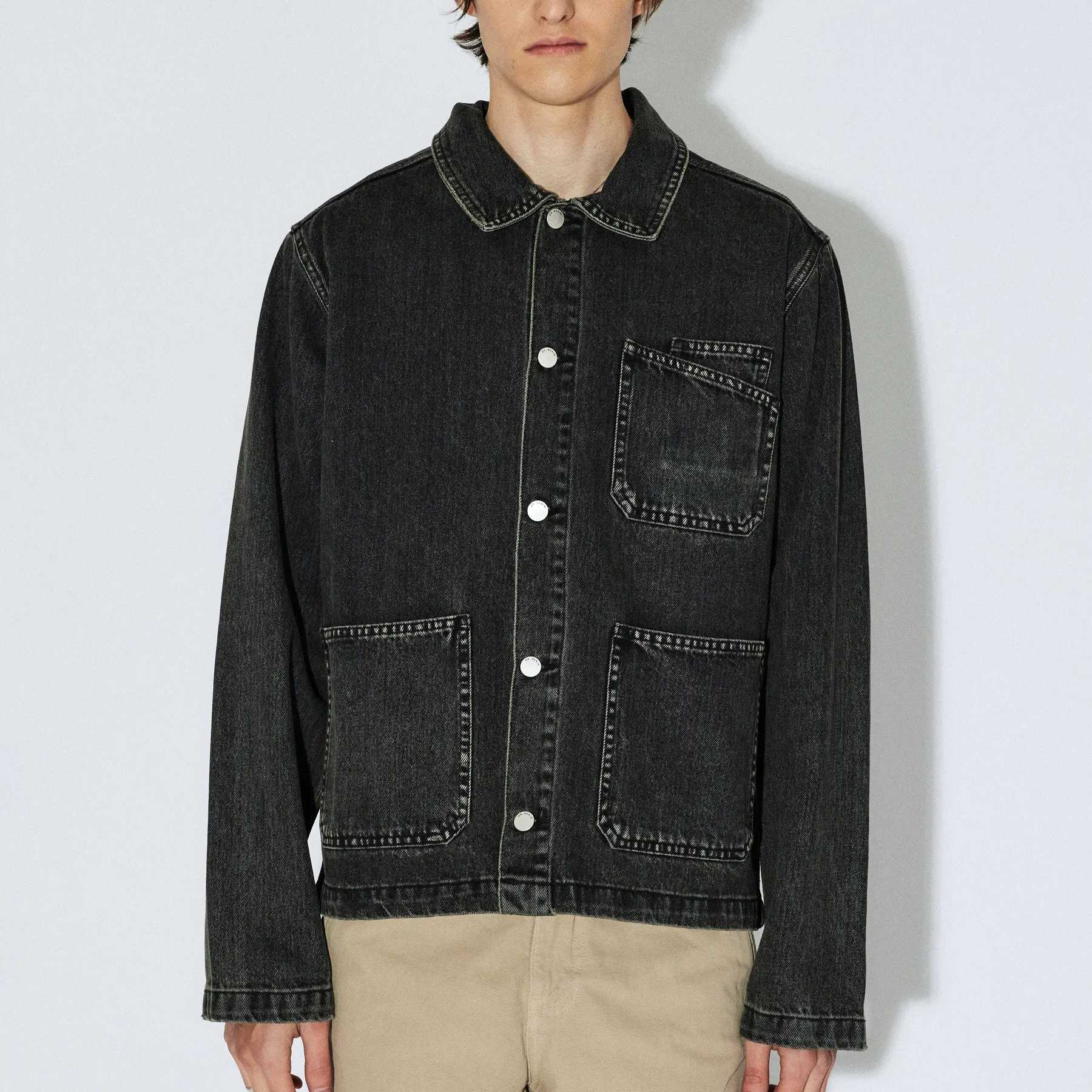 Cazadora DrDenim Evon Worker Jacket Aged Black