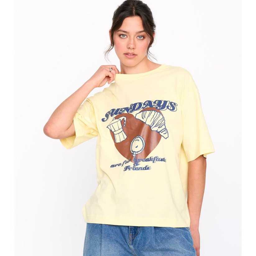 Camiseta 24Colours Sundays Amarilla