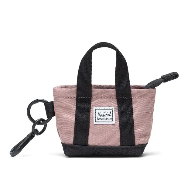 Llavero Charm Herschel Mini Tote Bag Ash Rose
