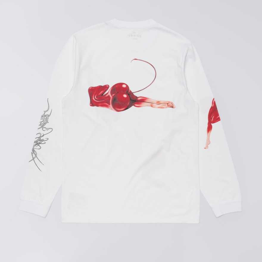Camiseta Edwin Cherry Devil LS White