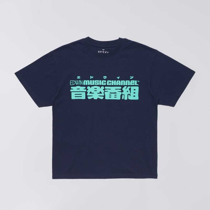 Camiseta Edwin Ongaku Maritime Blue