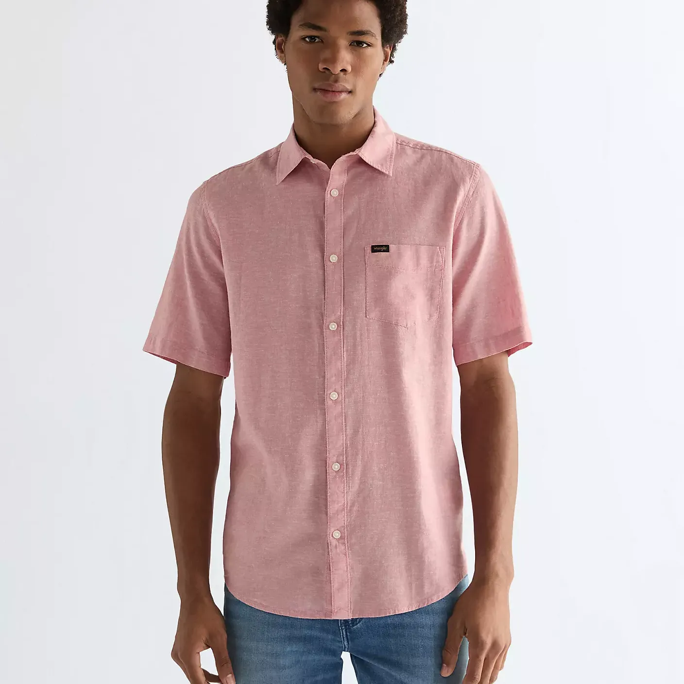 Camisa Wrangler SS 1pkt Dusty Rose