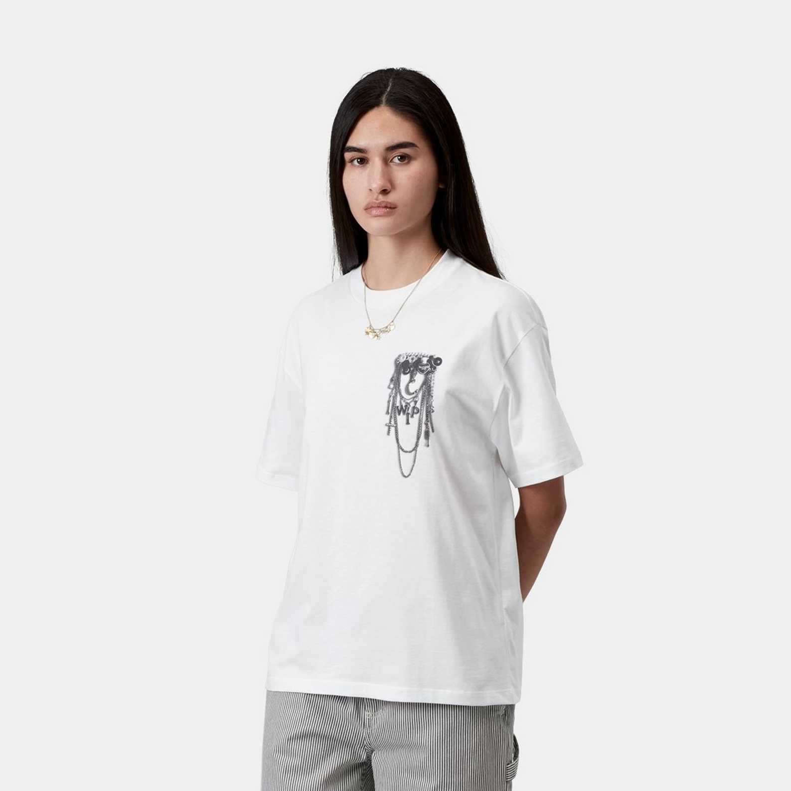Camiseta Carhartt Wip W Inverted Charm White
