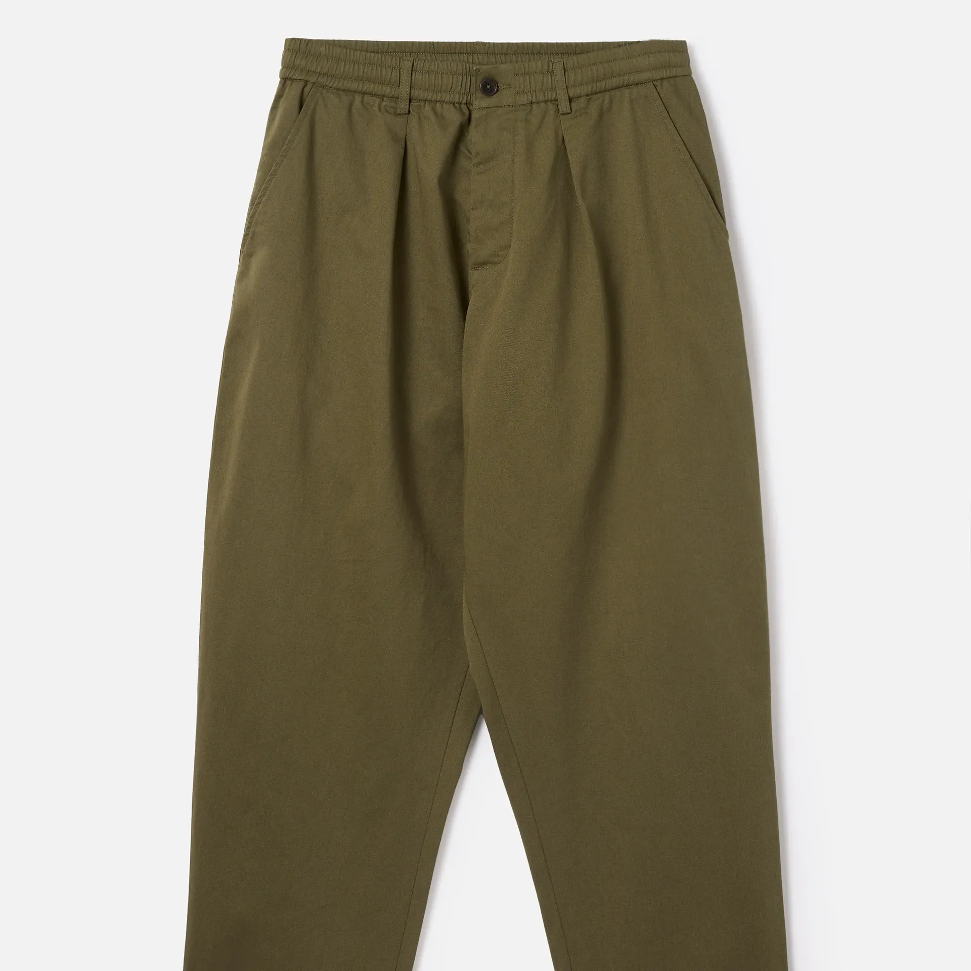 Pantalón Universal Works Pleated Track Pant Twill Light Olive