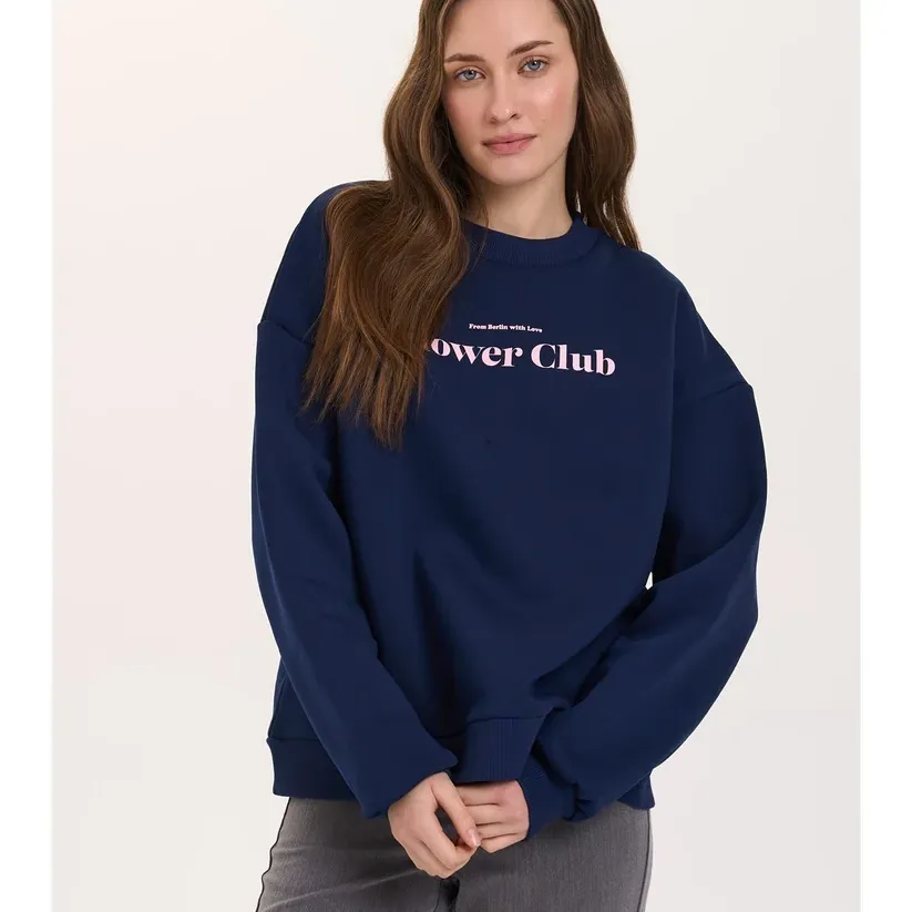 Sudadera 24Colours Flower Club Azul Marino