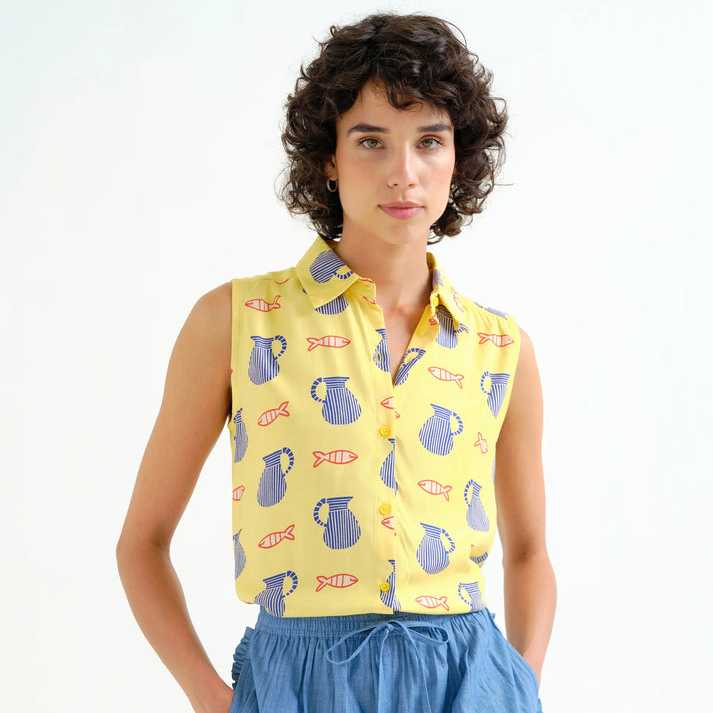 Camisa Compañía Fantástica estampado Brava