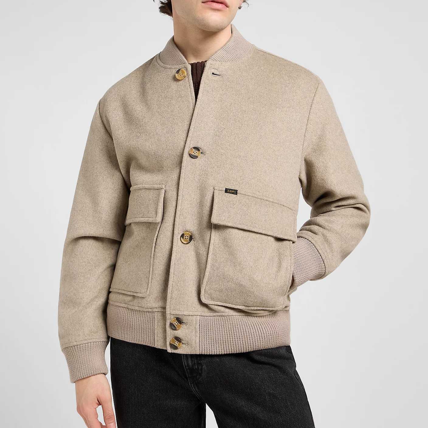 Cazadora Bomber Lee Warm Gray Heather