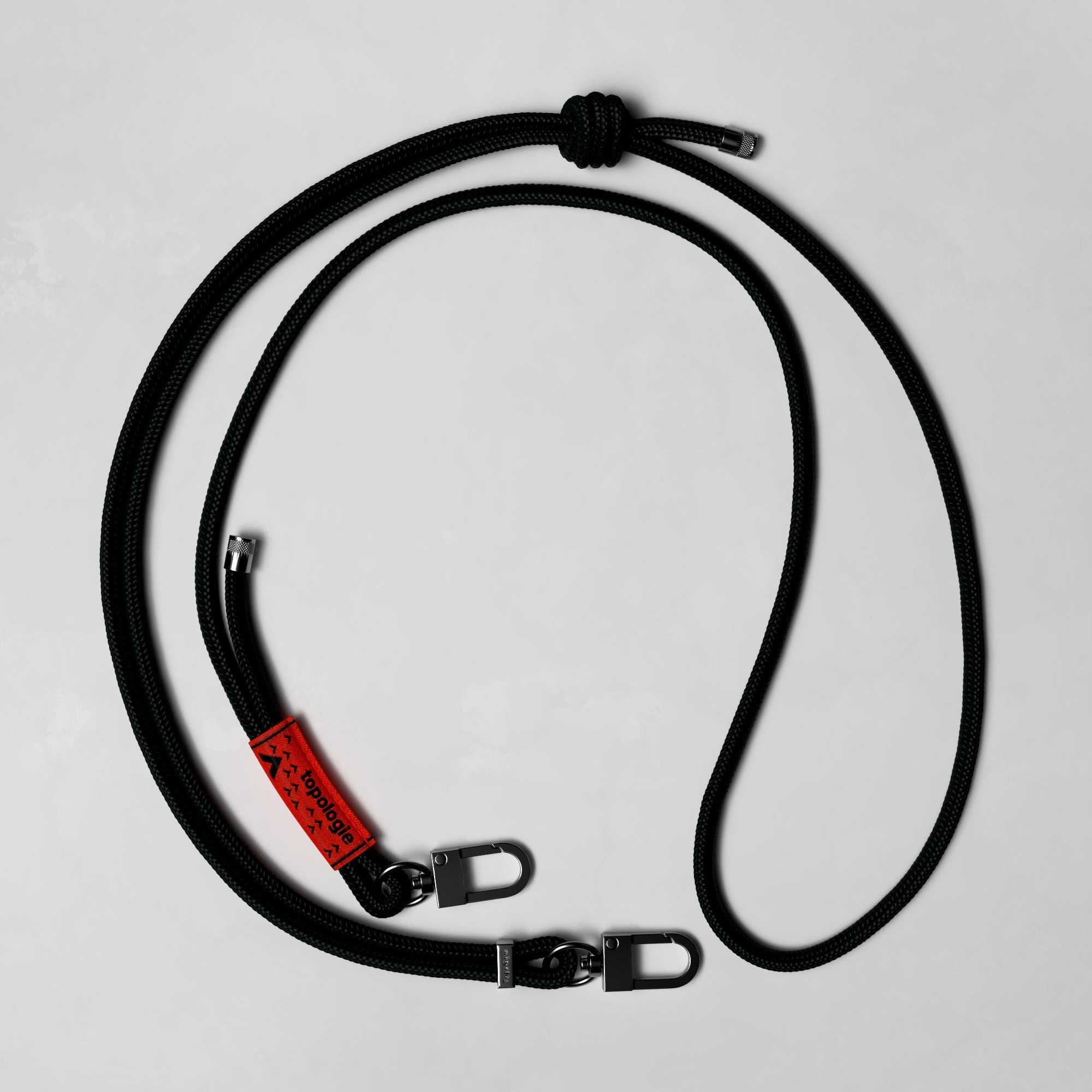 Correas Straps Topologie 6mm Rope Strap Black Solid