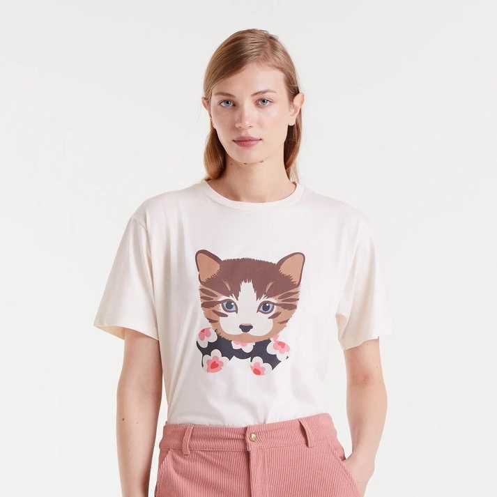Camiseta Compañía Fantástica Estampado Gatito
