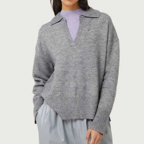 Jersey CompañiaFantástica con Cuello Polo Gris